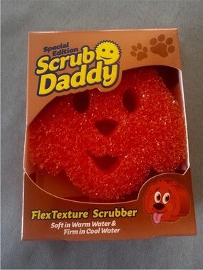 New Scrub Daddy Special Edition FlexTexture Scrubber Pets Puppy Dog Orange
